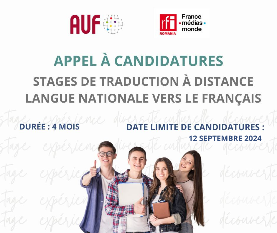 2e appel à candidatures 2024 : stages à distance de traduction langue nationale – français appel prolongé