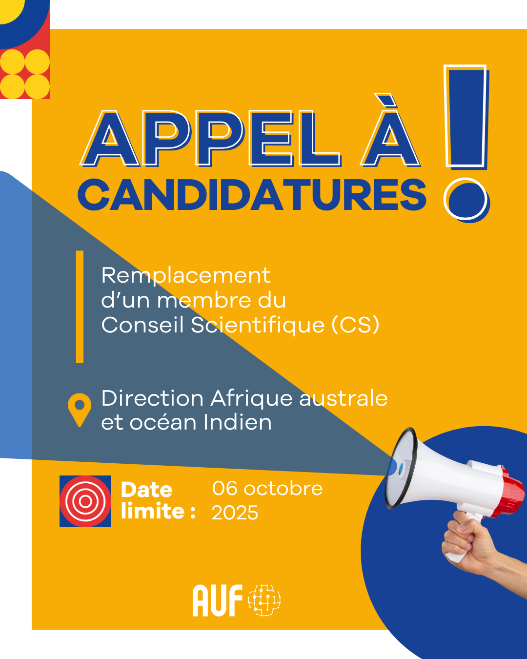 appel a candidature remplacement nouveau membre CS_DRAAOI